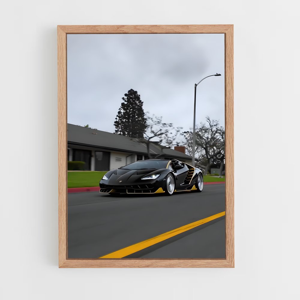 Poster Route du Centenaire – affiche Lamborghini (vue 4)